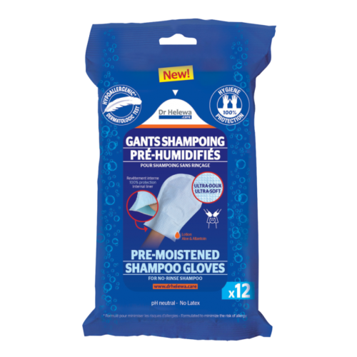 Gants shampoing pré-humidifiés
